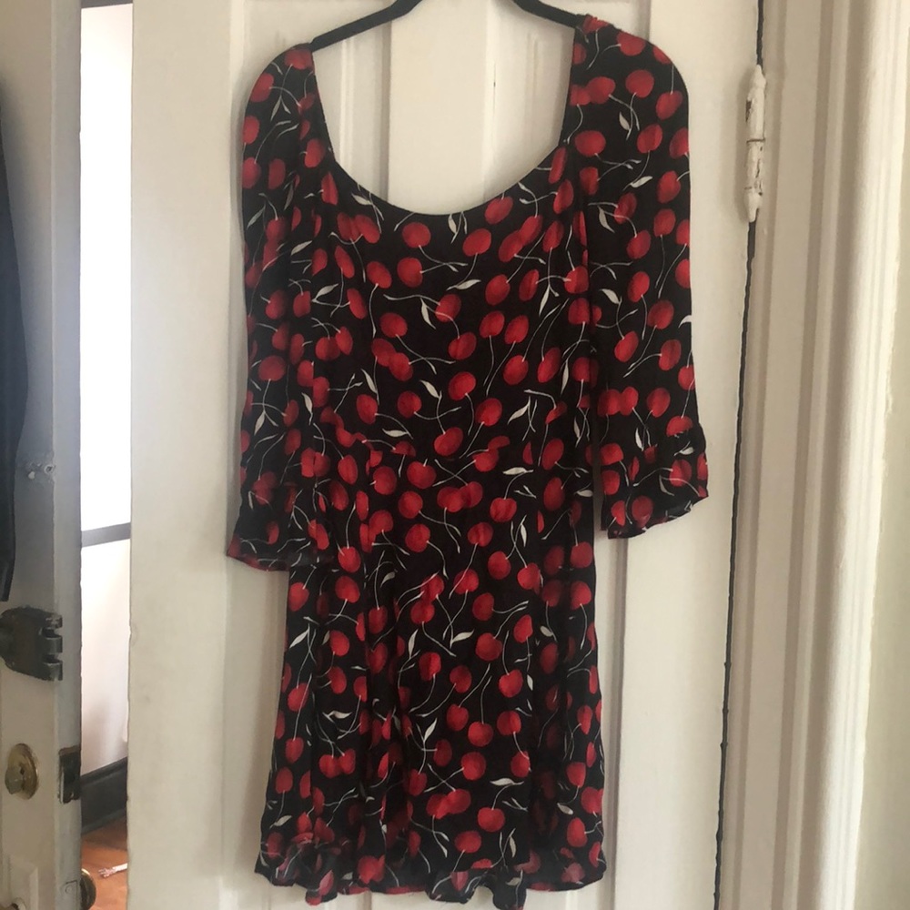 Reformation Cherry Print Dress